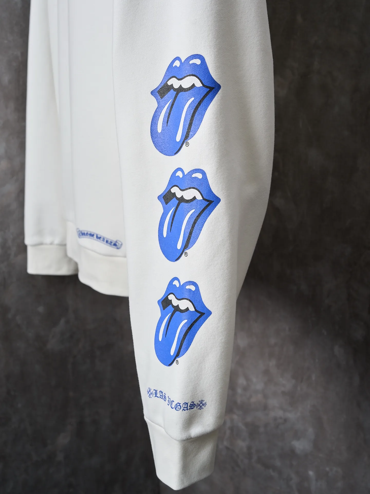 P460 Actual hanging auction] Chrome Hearts/Chrome Heart CH Tongue Glue Printed Sweater Hooded Jacket [Ready Stock] S M L